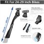 ANWONE Bequille Velo, Béquilles de Vélo Hauteur Réglable en Alliage d'aluminium, Distance Entre Les Trous 18mm ou 40mm pour 4 Tr
