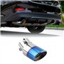 cache pot d'échappement universel silencieux de exhaust end voiture en acier inoxydable et fibre carbone bri