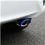 Embout echappement, cache pot d'échappement universel silencieux de exhaust end voiture en acier inoxydable et fibre carbone bri