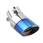 Embout echappement, cache pot d'échappement universel silencieux de exhaust end voiture en acier inoxydable et fibre carbone bri