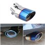 Embout echappement, cache pot d'échappement universel silencieux de exhaust end voiture en acier inoxydable et fibre carbone bri