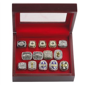 HYKJSHED 14 pièces Anneaux de Football Fantaisie 2010 à 2023 Collection d'anneaux de Championnat FFL Championnat Trophée Coffret