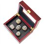 HYKJSHED 5 pièces Anneaux de Football fantastiques Anneaux de Championnat Collection FFL Championnat trophée Cadeau Anneau boîte