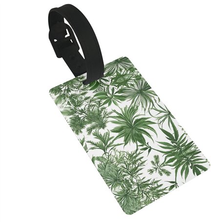 Étiquettes polyvalentes imprimées d'herbes et de plantes herbacées pour valises
