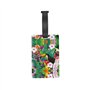 Étiquettes de bagage polyvalentes avec imprimé oiseaux tropicaux et feuilles de plantes pour valises, sacs de voyage, valises, s