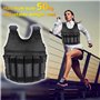 Gilet Lesté Réglable, 20kg/50kg Gilet De Poids Ajustable Veste De Poids, Veste Lestée Pour Homme Et Femme, Lesté Gilet De Course