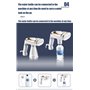 Défroisseur vapeur portable for vêtements, défroisseur vapeur 1600 W avec réservoir d'eau de 250 ml et chauffage rapide en 40 se
