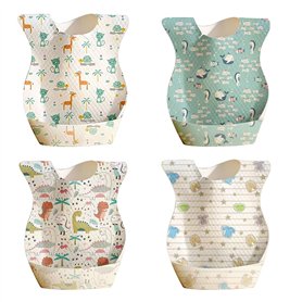 Lot de 40 bavoirs jetables pour enfants