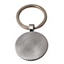 Promotech Porte-clés Terre - Sphère de terre plat en résine époxy et métal - Pendentif globe terrestre décoratif pour enfants et