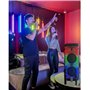 MOOVING LIGHT & SOUND - Enceinte USB Bluetooth Autonome sur Batterie 600W Electro-Sound - 2 Micros Karaoke - Pack Lumière sur Pi