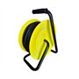 Enrouleur de câble 50M - Rallonge de Jardin avec 4 Prises - 3x2,5mm² - Poignée Ergonomique - IP20 - Jaune/Noir - 2950W - Pour In
