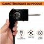 Câble plancha avec thermostat universel de rechange prise - 250 V 10 A 2000 W - 2 500 W avec 5 niveaux - 2 mètres de long Pièces