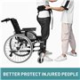 ZZBB Aides à la Verticalisation, Sangle de Transfert de Patient pour Personnes Âgées, Ceinture de Marche avec Poignées et Tours 