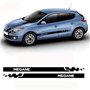 WWJZSZPB Décalcomanies pour Voitures pour Megane 2 3 4 RS MK2 MK3 MK4 Turbo GT,Custom Porte Côté Jupe Rayures Autocollants Stick