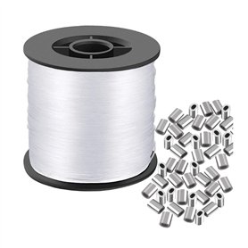 Aqxyedc Corde de Cordes de Nylon Transparente Durable de 0