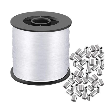 Aqxyedc Corde de Cordes de Nylon Transparente Durable de 0