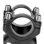 Dilwe Potence Courte de vélo, Potence de Guidon de vélo de 25,4 x 35 mm Applicable aux guidons de vélo d'un diamètre de 25,4 mm 