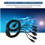 Câble de chargeur USB 5 en 1 Cordon de chargement de jeu multifonction Compatible pour pour NDS Lite / Wii U / New 3DS XL LL 2DS