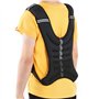 DAUERHAFT Veste de Musculation à Bandes élargies Noires Gilet de Musculation Gilet lesté pour l'entraînement en Force
