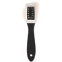Brosse À Chaussures 2pcs / Set Cuir Stain Cleaner Cleaner Surede Chaussure De Chaussure De Nettoyage 3 côté Brosse de nettoyage 
