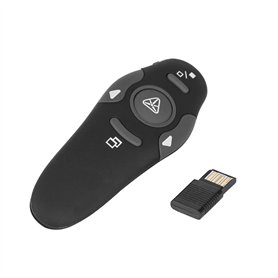 Librotime RF 2.4Ghz USB Présentateur sans Fil Pointeur Laser PPT Télécommande pour Présentation Powerpoint Enseignement Réunion