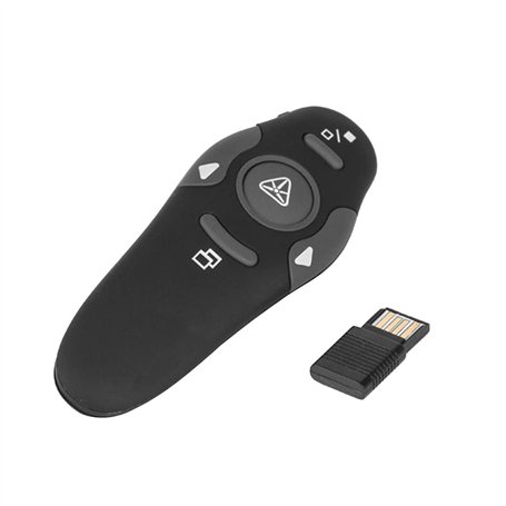 Librotime RF 2.4Ghz USB Présentateur sans Fil Pointeur Laser PPT Télécommande pour Présentation Powerpoint Enseignement Réunion