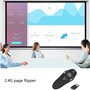Librotime RF 2.4Ghz USB Présentateur sans Fil Pointeur Laser PPT Télécommande pour Présentation Powerpoint Enseignement Réunion 
