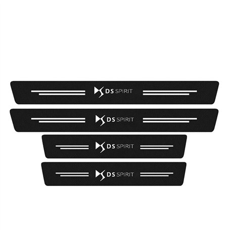 OOzie 4 Pièces Protecteur de Seuil de Porte de Voiture pour DS Spirit DS3 DS4 DS4S DS5 DS 5LS DS6 DS7