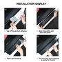 OOzie 4 Pièces Protecteur de Seuil de Porte de Voiture pour DS Spirit DS3 DS4 DS4S DS5 DS 5LS DS6 DS7,Plinthes pour Auto Plaques