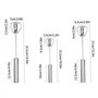 XVHOAB Egg Fouet Manuel en Acier Inoxydable Semi-Automatique Push Type Rotatif Batteur d'oeufs 3pcsegg