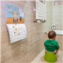 Mon Cacalendrier: livre d'apprentissage de la propreté pour enfant pour arrêter les couches avec autocollants de pipi et caca et