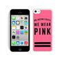 Iphone 5c Case Custom Design Victoria's Secret Love Pink 48 Protective Cell Phone Cover Case for Iphone 5c White