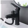 Robinet De Salle De Bain Brosse Salle De Bains Matériaux De Construction Quincaillerie Lavabo Monotrou Cuivre Bouton À Double Us