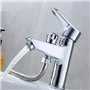 Robinet De Salle De Bain Brosse Salle De Bains Matériaux De Construction Quincaillerie Lavabo Monotrou Cuivre Bouton À Double Us