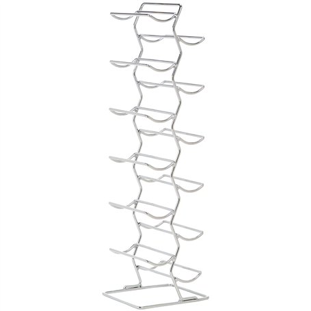 Amazon Basics Casier à bouteilles Style moderne 12 Chromé