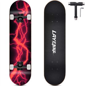 LAYENNE Skateboard Skateboard complet professionnel de 31 x 8 pouces