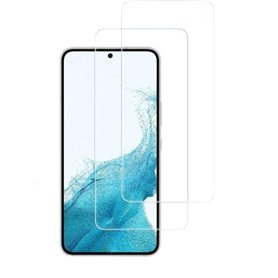 Lot de 2 films de protection d'écran en verre blindé compatible avec Samsung Galaxy S22 5G