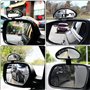 Rétroviseur d'angle mort,Miroir d'angle Mort pour Voiture,2PCS Grand Angle Réglables pour Voiture Camionnette Remorquage (type1)