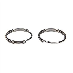 Best divers Lot de 2 Anneaux Spirale en Acier Inoxydable pour Adulte Gris Ø 30 mm