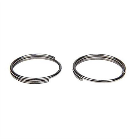 Best divers Lot de 2 Anneaux Spirale en Acier Inoxydable pour Adulte Gris Ø 30 mm
