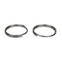 Best divers Lot de 2 Anneaux Spirale en Acier Inoxydable pour Adulte Gris Ø 30 mm
