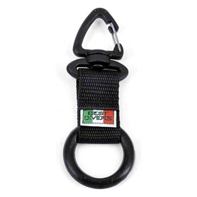 Best divers Clip pour Octopus avec Anneau Silicone Noir
