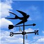 girouette de Jardin Exterieur Toit Hirondelle WEATHERVANES PEINTURATION SPÉRITÉ Noir MÉTAL