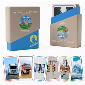 Kakaduu - Le jeu éducatif à partir de 1 an : Mes premiers mots - Ville & Pays - 50 cartes d'images pour l'évolution du langage p