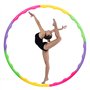 joyfuntech 8 pièces enfants Hula Hoop Cerceau coloré diamètre 65 cm haute qualité démontable petit pour entraînement sport & jeu