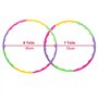 joyfuntech 8 pièces enfants Hula Hoop Cerceau coloré diamètre 65 cm haute qualité démontable petit pour entraînement sport & jeu