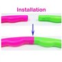 joyfuntech 8 pièces enfants Hula Hoop Cerceau coloré diamètre 65 cm haute qualité démontable petit pour entraînement sport & jeu