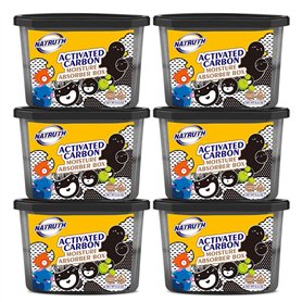 Natruth Lot de 6 boîtes absorbantes d'humidité au charbon actif pour placard