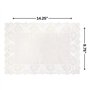 Unique Party Blanc Set de Table Papier napperons, Lot de 8