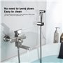Pulvérisateur de Bidet à Main, Douchette WC de Toilette en Acier Inoxydable avec Support e 1.5M Flexible de Douche pour Nettoyag